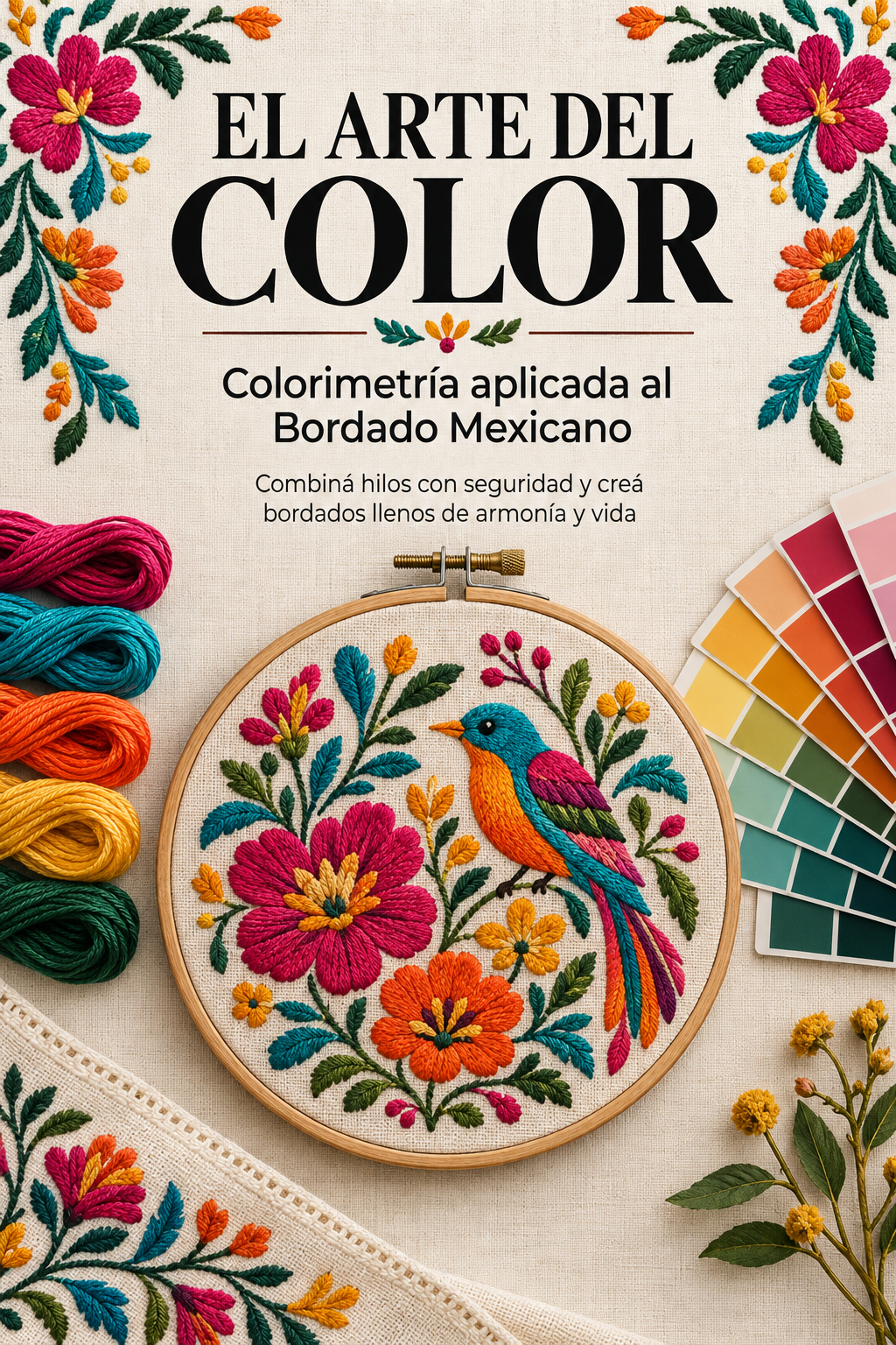 El Arte del Color - Colorimetría para Bordado Mexicano